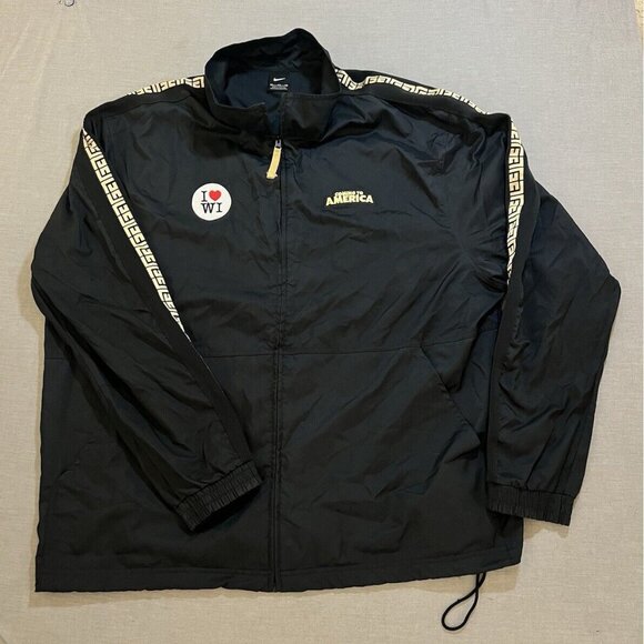 Nike x Coming to America Prince Akeem Jacket Men's Black XXL‎ Zip Windbreaker - Picture 1 of 12